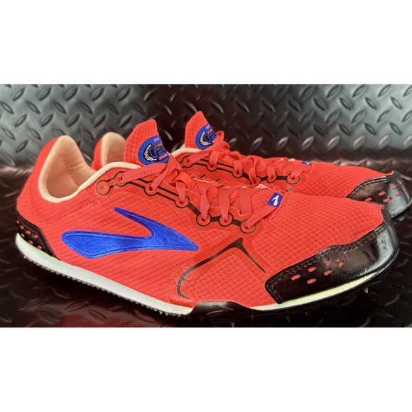 Brooks Women's Track & Field 6-Spike Running Shoes Size 11 Orange - Picture 2 of 9